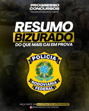 Resumo BIZURADO do que mais cai em prova PRF