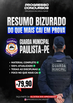 RESUMO BIZURADO DO QUE MAIS CAI EM PROVA GM PAULISTA PE