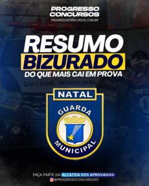 RESUMO BIZURADO DO QUE MAIS CAI EM PROVA GCM DE NATAL/RN