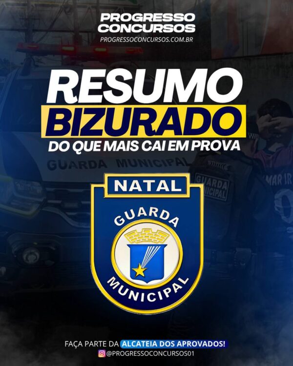 RESUMO BIZURADO DO QUE MAIS CAI EM PROVA GCM DE NATAL/RN