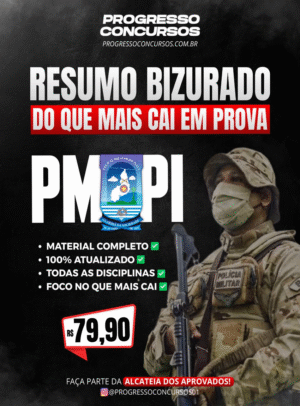 RESUMO BIZURADO DO QUE MAIS CAI EM PROVA PMPI