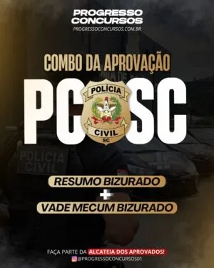 🚨 PC SC – COMBO DA APROVAÇÃO 🚨